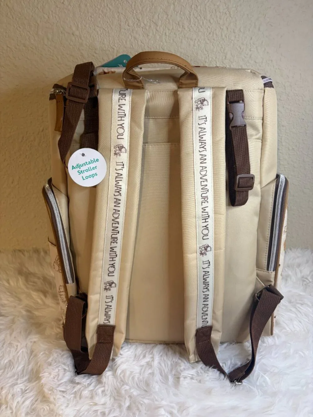 Disney Baby Winnie the Pooh Diaper Bag Backpack Set Changing Pad NWT - Picture 6 of 10